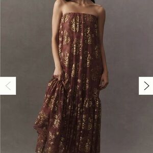 Helsi Anthropologie Strapless Dress